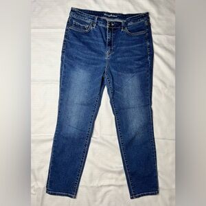 Women’s Tommy Bahama Dark Blue Ankle Jeans medium large size 12 x 27”